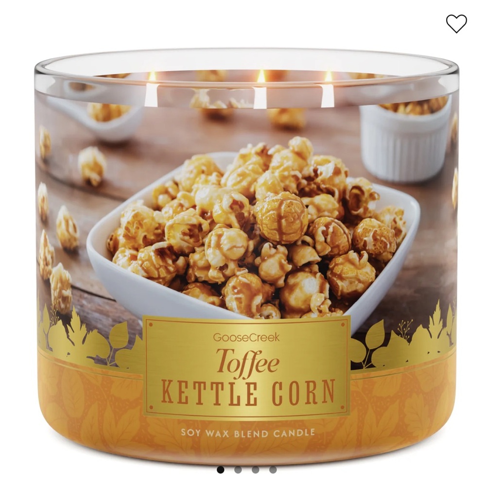 🍿 GC Toffee Kettle Corn 3-Wick Candle NEW